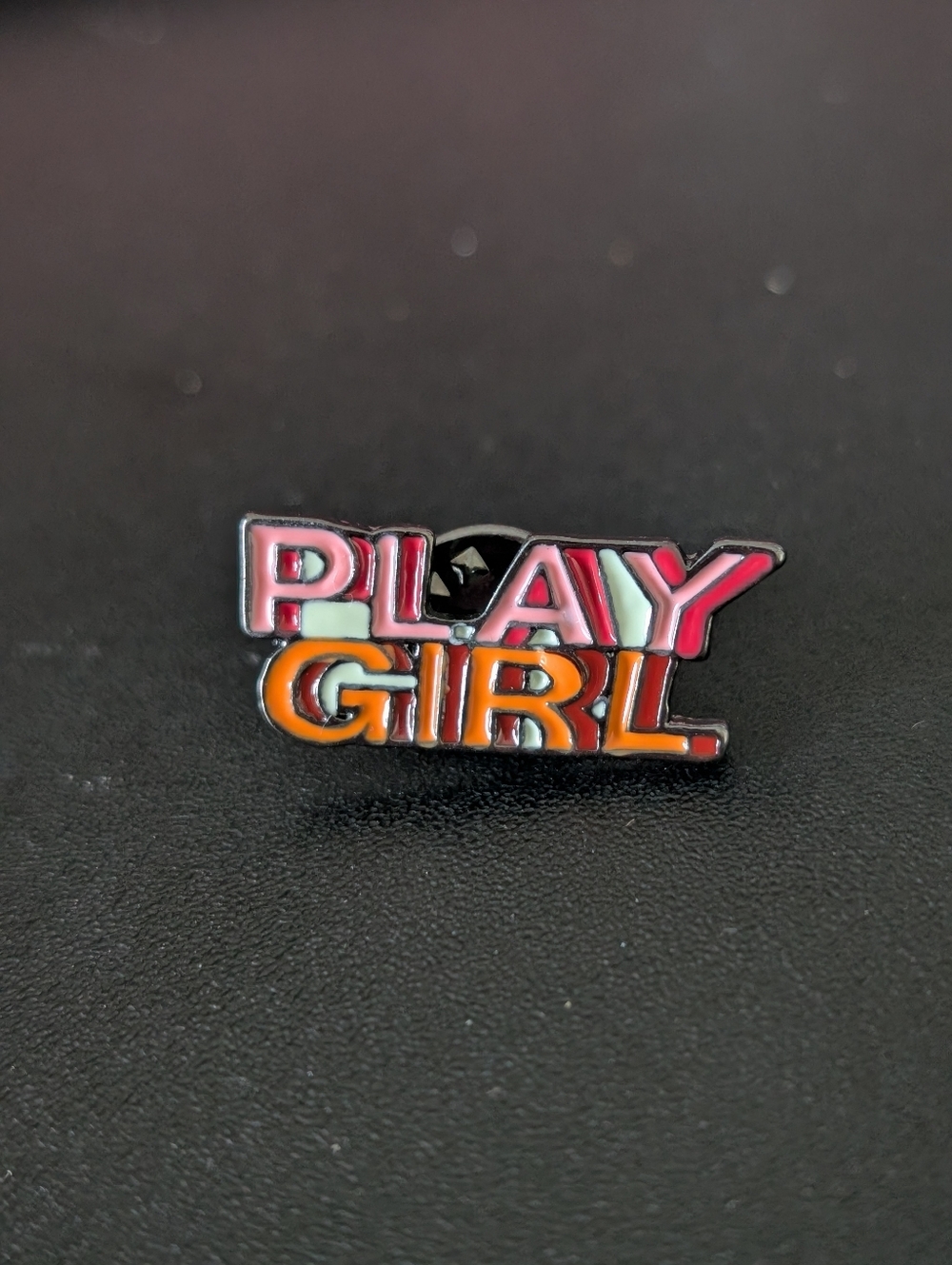 Play Girl Enamel Pin Colorful Statement Lapel Pin Cute Accessory